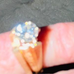 Diamond Solitaire Engagement/Promise Ring 14K Yellow Gold